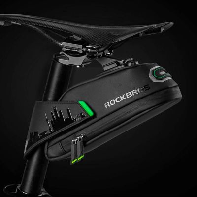 4. Torba rowerowa Rockbros C27-1 pod siodełko - czarna