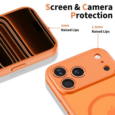 4. Etui Tech-Protect BasicMag MagSafe na iPhone 17 Pro - pomarańczowe