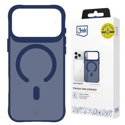 16. Etui 3mk Smoke MagCase na iPhone 17 Pro Max - niebieskie-półprzezroczyste