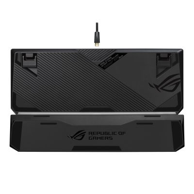 2. ASUS ROG Strix Scope NX TKL Deluxe klawiatura Gaming USB Niemiecki Czarny, Szary