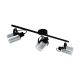 Lampa punktowa BERREGAS 3XE27 czarna/chrome