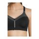 10. Stanik treningowy CASALL Front Zip Sports Bra szary