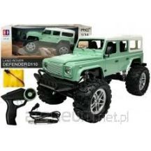 Auto Zdalnie Sterowane Land Rover Defender D110 R/C Zielony 7.5 km/h 1:14 2.4G
