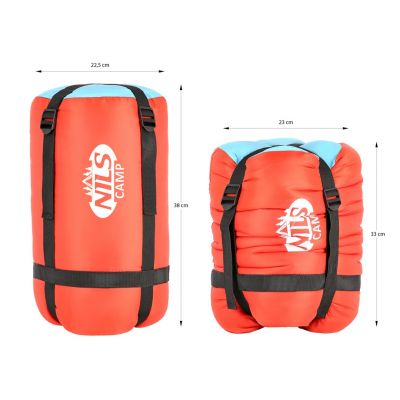 16. Śpiwór NILS CAMP NC2012 Czerwono-niebieski