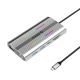 Stacja dokująca USB-C Orico XDR 12w1 RGB USB-A USB-C PD 100W 2x HDMI 4K 60Hz VGA RJ45 Gigabit czytnik kart SD i microSD - szara