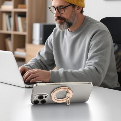 4. Uchwyt Tech-Protect MMR600 Magsafe Phone Ring - złoty