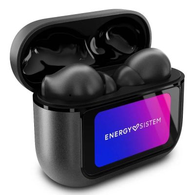7. Słuchawki dokanałowe Energy Sistem True Wireless Earphones Icon Series z mikrofonem, Bluetooth, Graphite, ANC