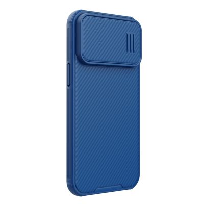 2. Nillkin CamShield S Case etui iPhone 14 Pro Max pancerny pokrowiec osłona na aparat niebieskie