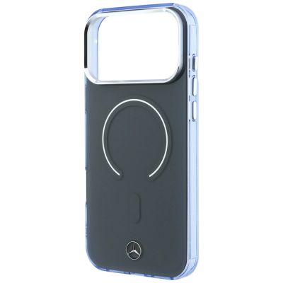 6. Etui Mercedes Double Layer Iconic Logo MagSafe na iPhone 18 Pro Max / 17 Pro Max - ciemnoszare