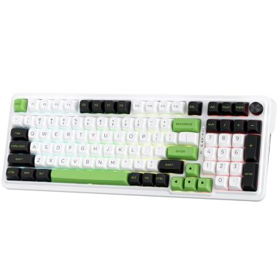 5. REDRAGON K686WBG-RGB-MAX Eisa Max klawiatura USB + RF Wireless + Bluetooth Biały, Czarny