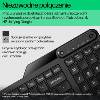 3. HP Tastatur 475 Dual-Mode Wireless Keyboard (DE)