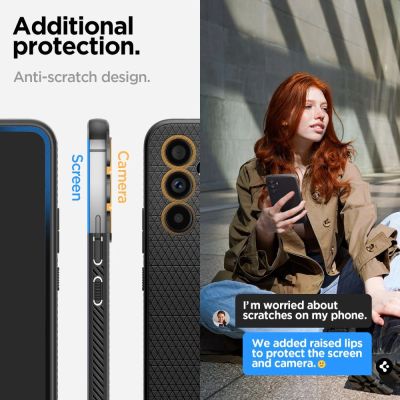 10. Etui Spigen Liquid Air na Samsung Galaxy A54 5G - czarny mat