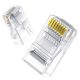 5. Ugreen 10x wtyk wtyczka złączka końcówka RJ45 8P8C Cat 6 przezroczysty (50961)