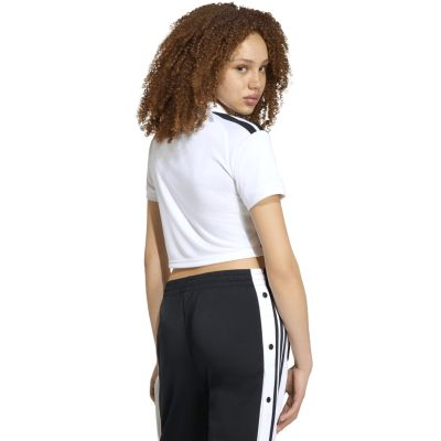 4. Koszulka damska adidas Juventus 26/27 Home Cropped Jersey biało-czarna KB8878