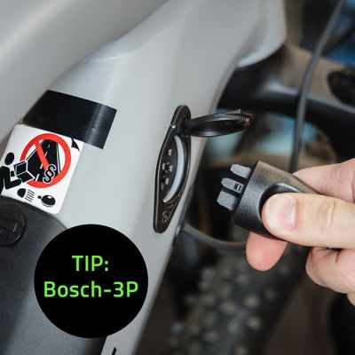 5. Ładowarka do roweru elektrycznego Qoltec 52613 36V 42V 2A wtyczka Bosch 3Pin + kabel zasilający