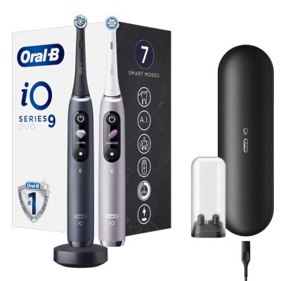 8. Oral-B iO 80363731 szczoteczka elektryczna Dorosły Obrotowo-pulsacyjna szczoteczka do zębów Czarny, Srebrny