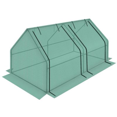 3. SZKLARNIA TUNEL OGRODOWY MINI ZIELONY DO SAŁATY 180x90x90CM