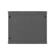 13. Szafa instalacyjna rack wisząca 19" 9U 600x600 czarna drzwi perforowane Lanberg (flat pack)