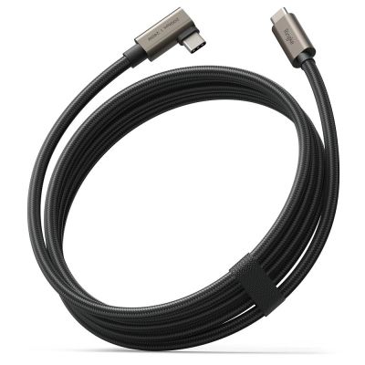 2. Kabel kątowy Ringke 3.2 gen. 2x2 USB-C, PD 3.1 240W 2m - czarny