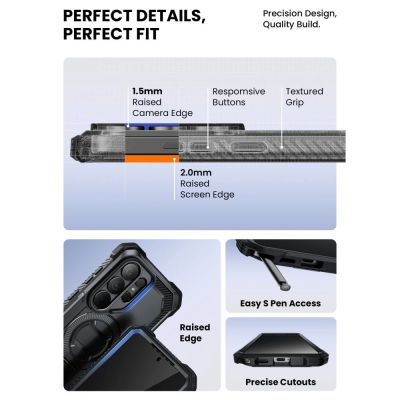 9. Etui Supcase iBlason ArmorBox Clip Mag MagSafe na Samsung Galaxy S26 Ultra - czarne