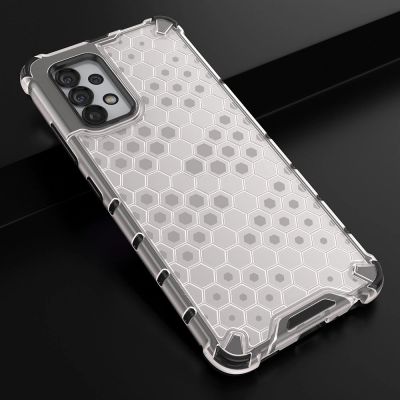 13. Honeycomb etui pancerny pokrowiec z żelową ramką Samsung Galaxy A13 5G przezroczysty