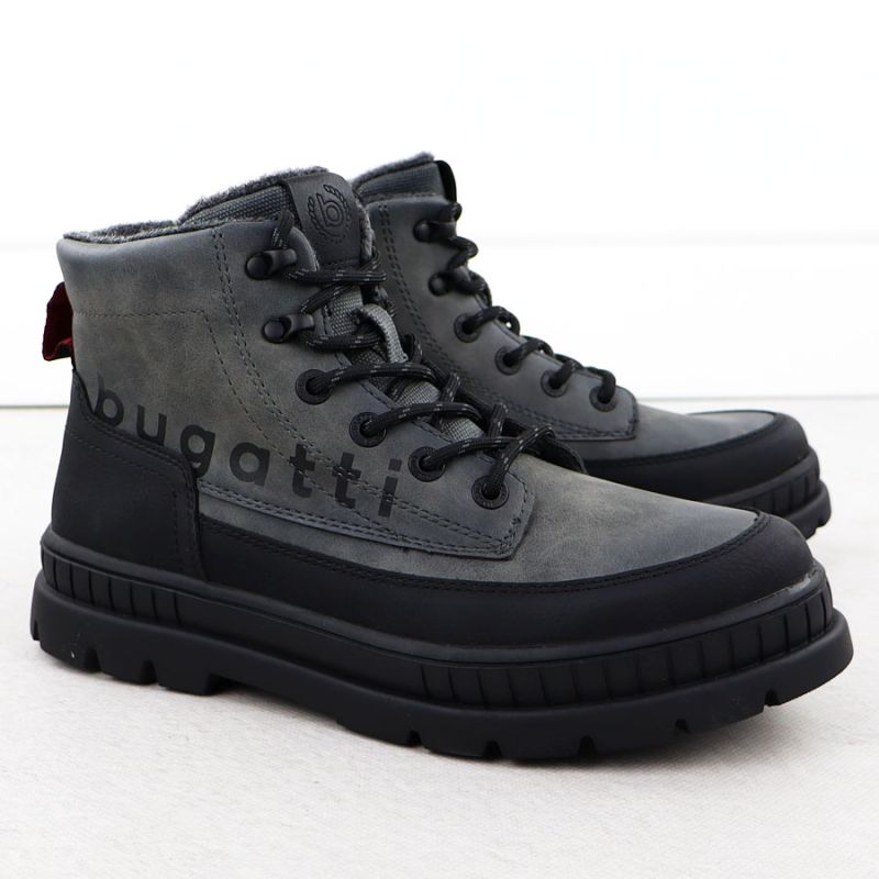 2. Trapery męskie za kostkę szare Bugatti SS153072