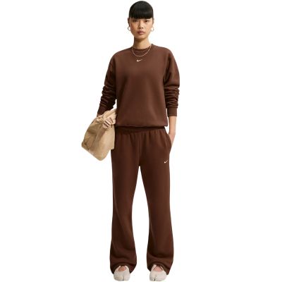 7. Spodnie damskie Nike Studio Fleece Medium Weigh brązowe IM8078 259