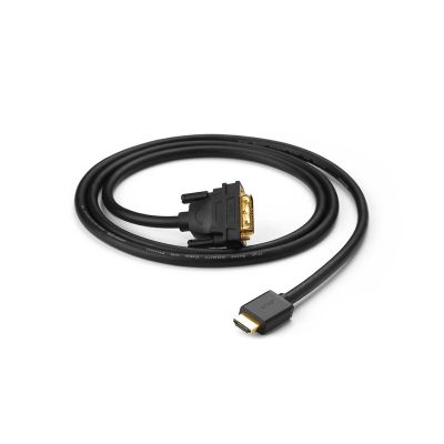12. Ugreen kabel przewód HDMI - DVI 4K 60Hz 30AWG 1m czarny (30116)