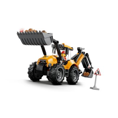 4. LEGO City 60480 - Żółta koparko-ładowarka