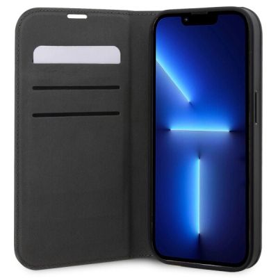 4. Etui Karl Lagerfeld Saffiano Karl&Choupette na iPhone 14 Pro - srebrne