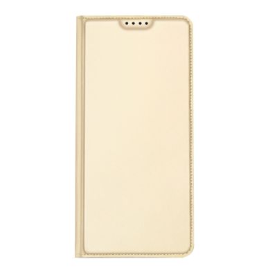 10. Dux Ducis Skin Pro etui do Xiaomi Redmi 11A / Poco C55 / Redmi 12C pokrowiec z klapką portfel na kartę podstawka złote