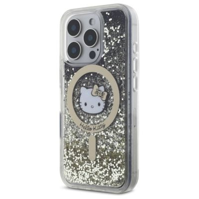 2. Etui Hello Kitty Liquid Glitter Fever MagSafe na iPhone 16 Pro Max - złote