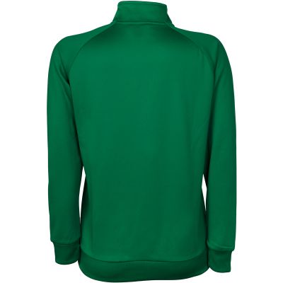 Bluza piłkarska Joma Combi Faraon przeznaczona dla mężczyzn, posiada ściagacze przy rękawach oraz u dołu bluzy, luźny krój, kołnierz ze stójką oraz zamek 1/2, kolor zielony