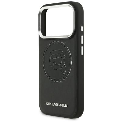 6. Etui Karl Lagerfeld K Head Point Logo MagSafe na iPhone 17 Pro Max - czarne