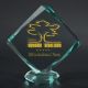 8. Trofeum szklane grawerowane z etui +wypełnianie farbą