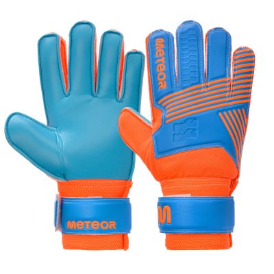 92. Rękawice bramkarskie Meteor Catch Blue 03806-03812