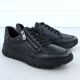 6. Skórzane półbuty damskie sportowe czarne Rieker N1301-01