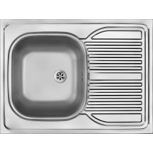 Zlewozmywak stalowy 1-komorowy z ociekaczem - nakładany ZM6 3110 5907650845812