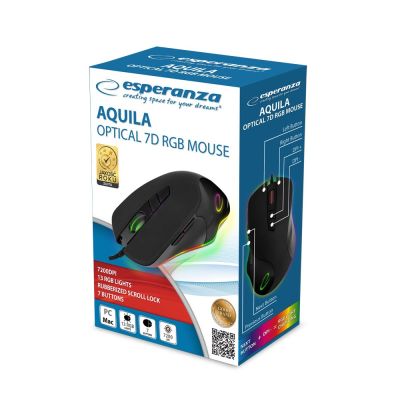 3. ESPERANZA MYSZ PRZEWODOWA RGB 7D AQUILA EM132