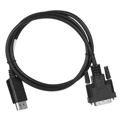 3. Kabel Lanberg CA-DPDV-10CU-0010-BK (DisplayPort M - DVI-D M; 1m; kolor czarny)