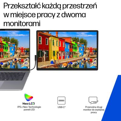 6. HP Series 5 Pro 14-calowy monitor przenośny Pro z serii 5 WQXGA – 514pn