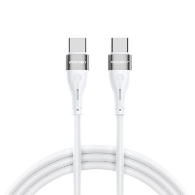 Kabel Wozinsky WSTCC1 USB-C / USB-C PD 65W 1 m -biały