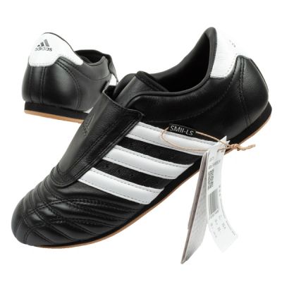 Adidas buty damskie sportowe Taekwondo czarne wsuwane skórzane