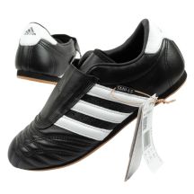 Adidas buty damskie sportowe Taekwondo czarne wsuwane skórzane