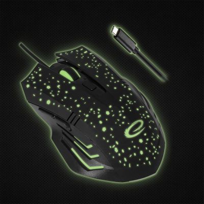 9. ESPERANZA MYSZ PRZEWOD. 6D DLA GRACZY GALAXY USB-C EGM212