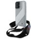 Etui BMW M Edition Carbon Stripe & Strap na iPhone 16 - szare