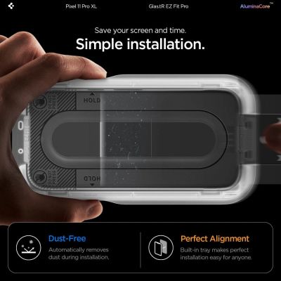 10. Szkło hartowane Spigen Glas.tR EZ Fit Pro 2-Pack na Google Pixel 11 Pro XL