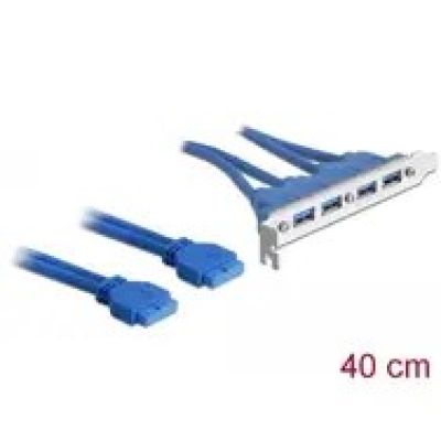 2. DeLOCK 2 x USB 3.0 19-pin - 4 x USB 3.0-A
