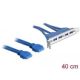 2. DeLOCK 2 x USB 3.0 19-pin - 4 x USB 3.0-A