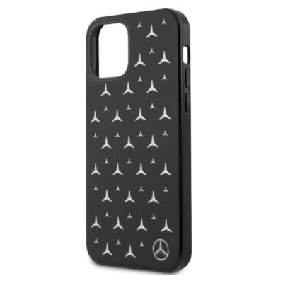 6. Etui Mercedes Silver Stars Pattern na iPhone 12 Pro Max - czarne